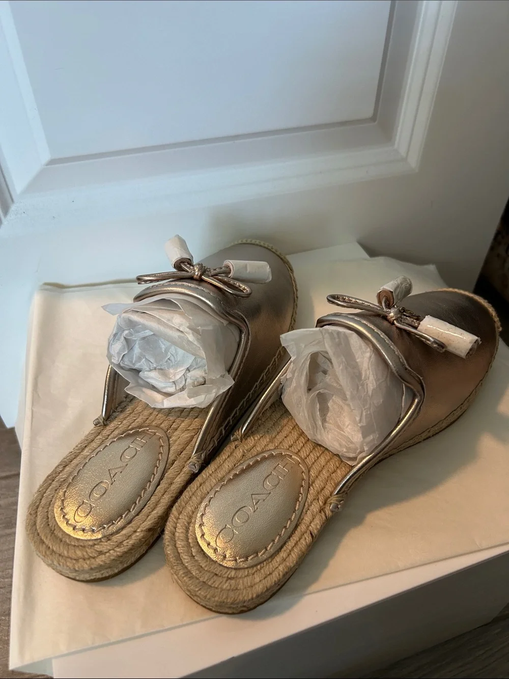 Coach slip espadrille